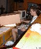 Markus Ke&szlig;elring in der Schaltzentrale